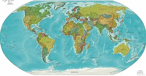 map: a visual representation of an area, whether real or imaginary, showing the relative positions of...