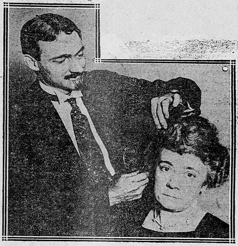 marcel: a hairstyle characterized by deep waves made by a curling iron
