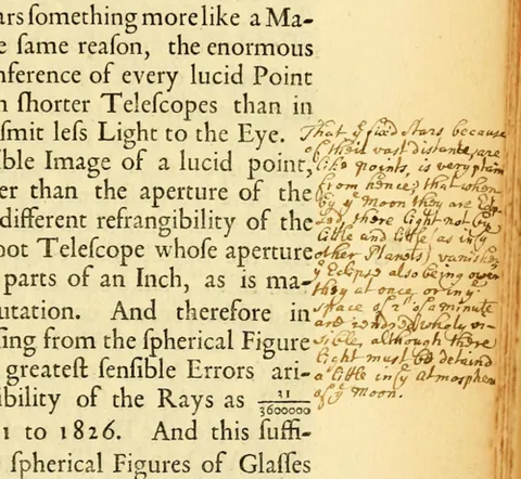 marginalia: notes in the margin of a document