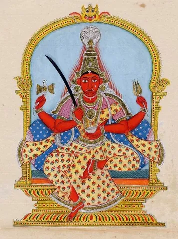 mariamman: the Hindu goddess of rain or small-pox