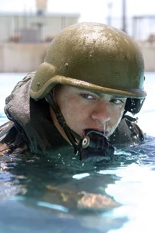 marine corps: a military organization of marines, soldiers who are trained and equipped to fight on or from ships
