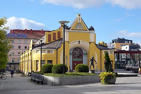 market hall: a covered space or a building where food and other articles are sold from stalls by independent...