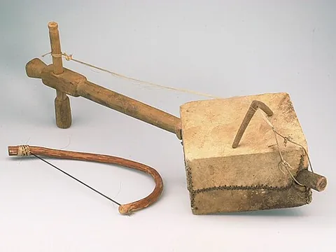 masenqo: a single-stringed bowed lute commonly used by Ethiopian azmaris