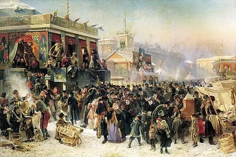 maslenitsa: an East Slavic festival of pre-Christian origin celebrated during the last week before Lent, seven...