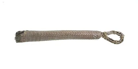 matapee: a yuca strainer or press (sebucan) in the form of a tube of basketry hung from a hook and...