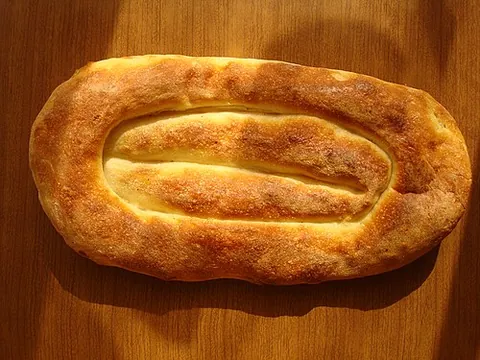 matnakash: a type of oval Armenian bread with furrows on it