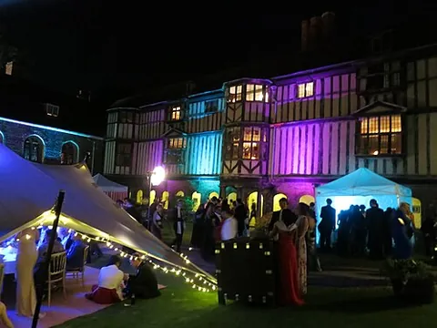 may ball: an elaborate formal event held on the grounds of a college at the end of the academic year,...