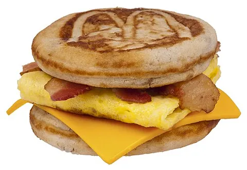 mcgriddle: a type of breakfast sandwich sold by the international fast food restaurant chain McDonald's that...