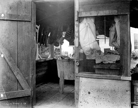 meat safe: a ventilated cupboard used to keep meat away from flies and other pests