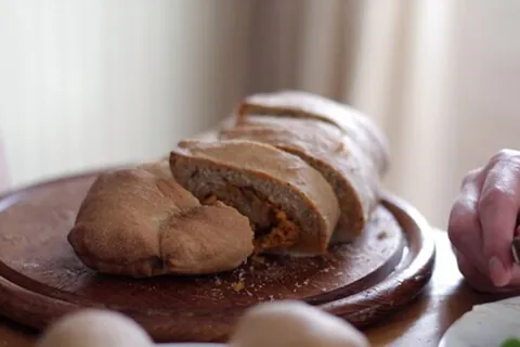 meatless loaf: a vegan or vegetarian meatloaf made without meat