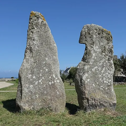 menhir: a single tall standing stone as a monument, especially one dating to prehistoric times