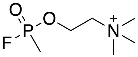 methylfluorophosphonylcholine: a highly toxic organophosphorus compound that combines a choline-like structure with a...