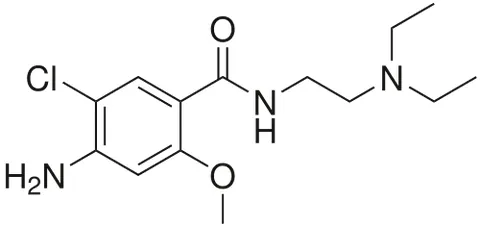 metoclopramide: a procainamide derivative that is a dopamine D₂-receptor antagonist, given (usually as the...