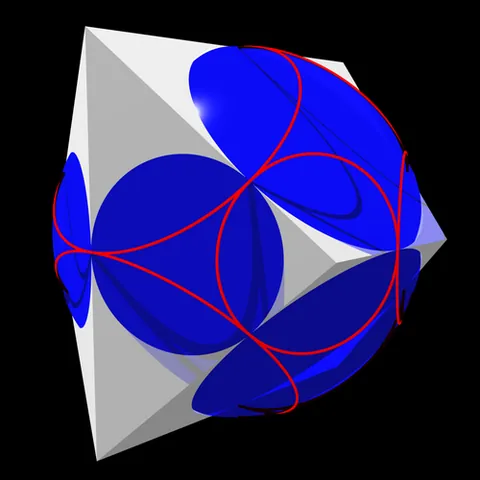 midsphere: a middle sphere or region