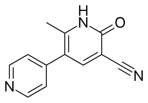 milrinone: an inotropic vasodilator agent administered in the form of its lactate C₁₂H₉N₃O·C₃H₆O₃ especially...