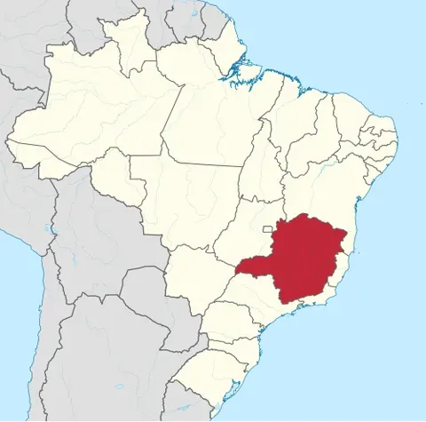 minas gerais: a state of the Southeast Region, Brazil. Capital: Belo Horizonte