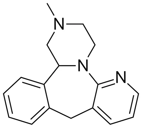 mirtazapine: an antidepressant drug C₁₇H₁₉N₃ taken orally especially to treat major depressive disorder. It is...
