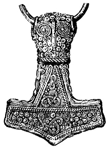 mjollnir: the hammer of the Norse god Thor