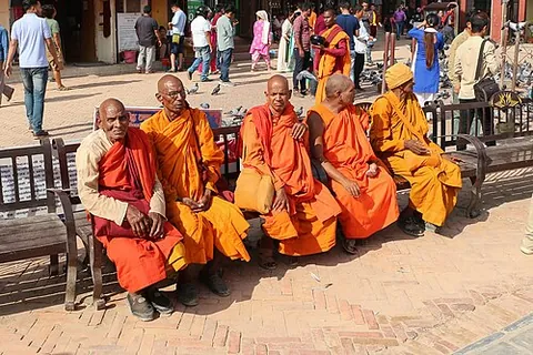 monk: a male member of a monastic order who has devoted his life for religious service