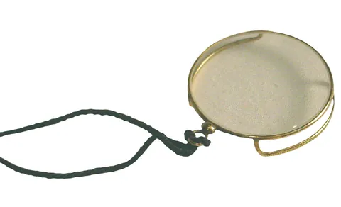 monocle: a single lens, usually in a wire frame, and used to correct vision for only one eye