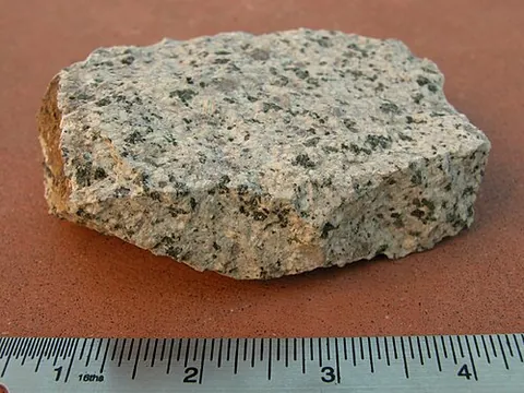 monzonite: an intrusive igneous rock composed mostly of plagioclase and orthoclase