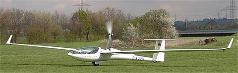 motor glider: a sailplane (glider) equipped with an auxiliary motor