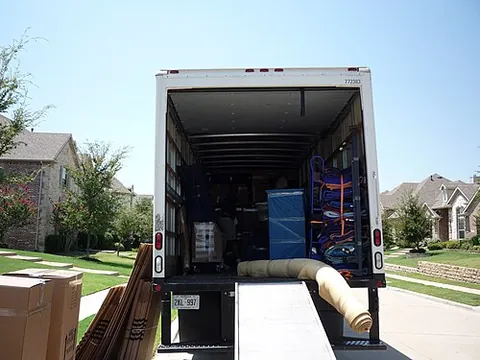 moving truck: a removal van