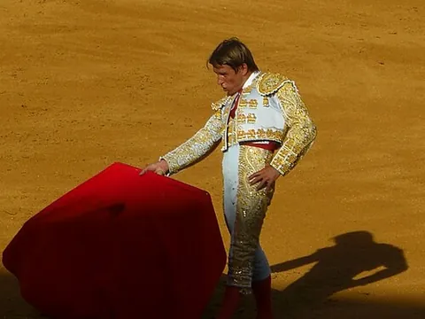 muleta: a red flag used by bullfighters