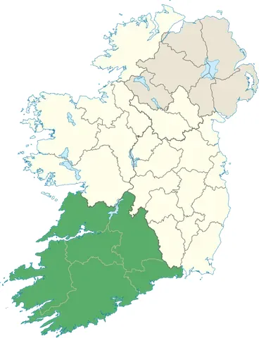 munster: the southernmost province of Ireland