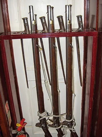 musket: a kind of firearm formerly carried by the infantry of an army, originally fired by means of a...
