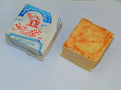 nabulsi soap: an ivory-coloured, almost scentless Castile soap produced in Nablus in the West Bank, Palestine,...