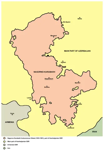 nagorno-karabakh autonomous oblast: an autonomous oblast of the Soviet Union created in the Azerbaijan SSR in 1923 and lasting until...