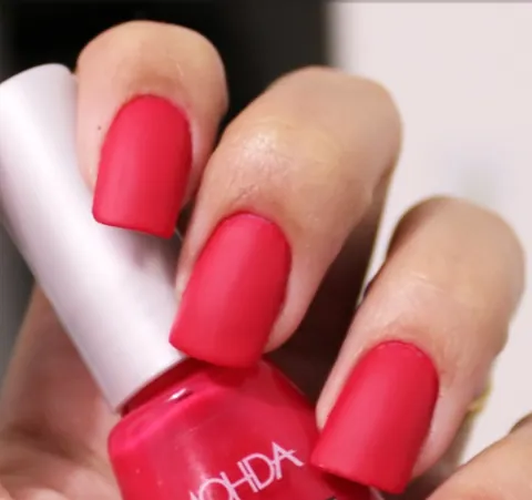 nail polish: a cosmetic lacquer applied to the fingernails or toenails