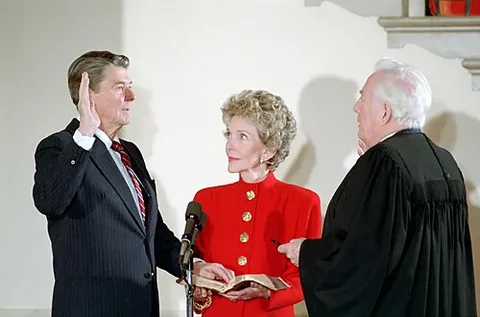 nancy reagan gaze: a transfixed look upon a person taken as showing absolute devotion or affection