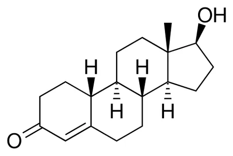 nandrolone: a semisynthetic anabolic steroid C₁₈H₂₆O₂ derived from testosterone that is used in the form of its...
