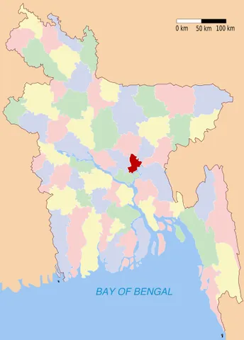 narayanganj district: one of the thirteen districts in the Dhaka Division of Bangladesh
