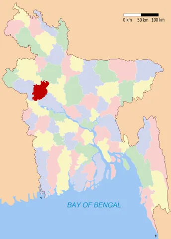 natore district: one of the eight districts in the Rajshahi Division of Bangladesh