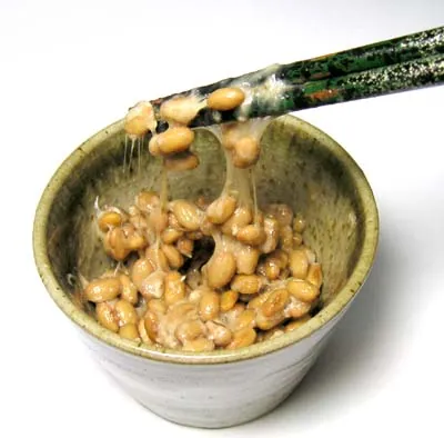 natto: a traditional Japanese food product made from fermented soybeans
