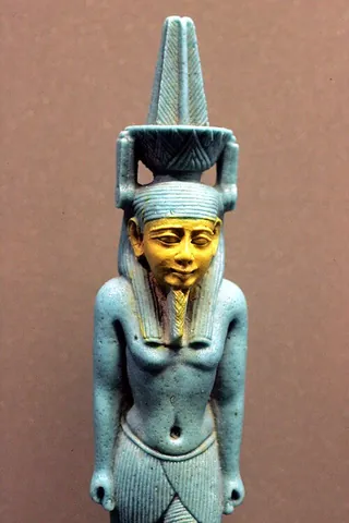 nefertem: an ancient Egyptian god, who represented the first sunlight and the delightful smell of the...