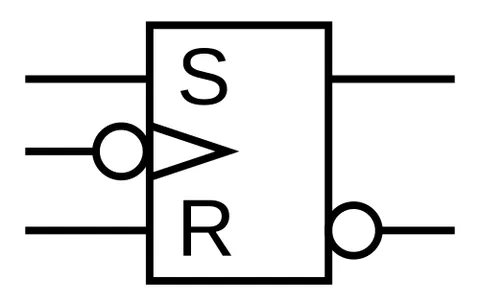 negative-edge-triggered: describing a circuit or component that changes its state only when an input signal becomes low
