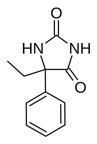 nirvanol: a derivative of hydantoin which is a metabolite of and contributes most of the pharmacological...