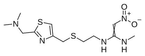 nizatidine: a substituted furan, C₁₂H₂₁N₅O₂S₂ (trademark Axid), which behaves as a histamine H₂-receptor...