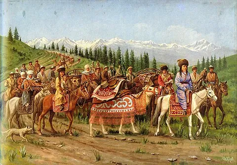 nomad: a member of a society or class who herd animals from pasture to pasture with no fixed home