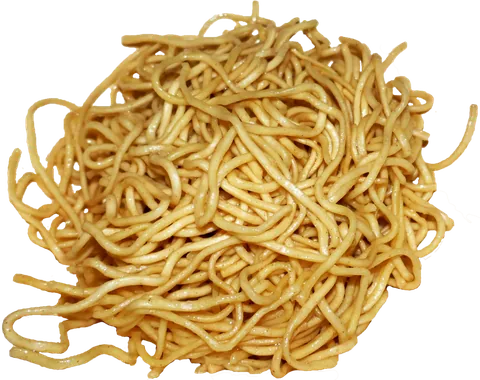 noodle: a string or flat strip of pasta or other dough, usually cooked (at least initially) by boiling, and...