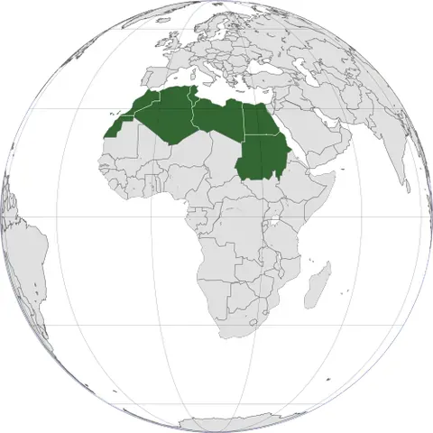 north africa: a geographic region comprising the northern part of Africa, usually referring to specifically the...