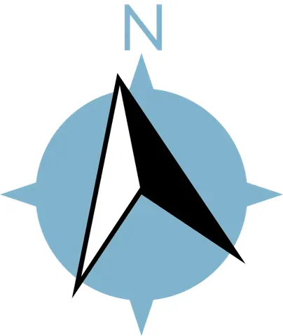 north by west: the compass point halfway between north and north-northwest, specifically 348.75°, abbreviated as...