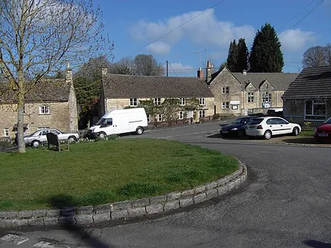north cerney: a village and civil parish in Cotswold district, Gloucestershire, England (OS grid ref SP0208)