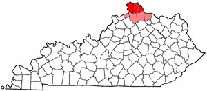 northern kentucky: the third-largest metropolitan area in the U.S. state of Kentucky; its cities and towns serve as...