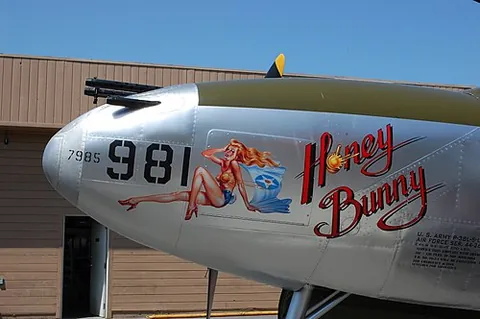 nose art: artwork found on the forward sections of aircraft (though usually not on the nose itself)