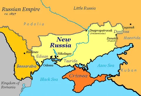 novorossiya: an area north of the Black Sea which was conquered by the Russian Empire at the end of the 18th...